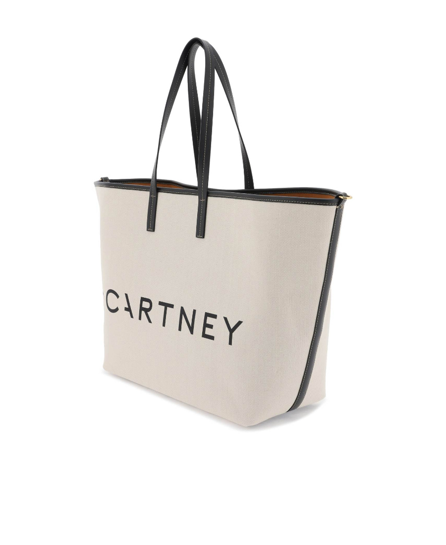 Stella Mccartney Logo-printed Tote Bag In White