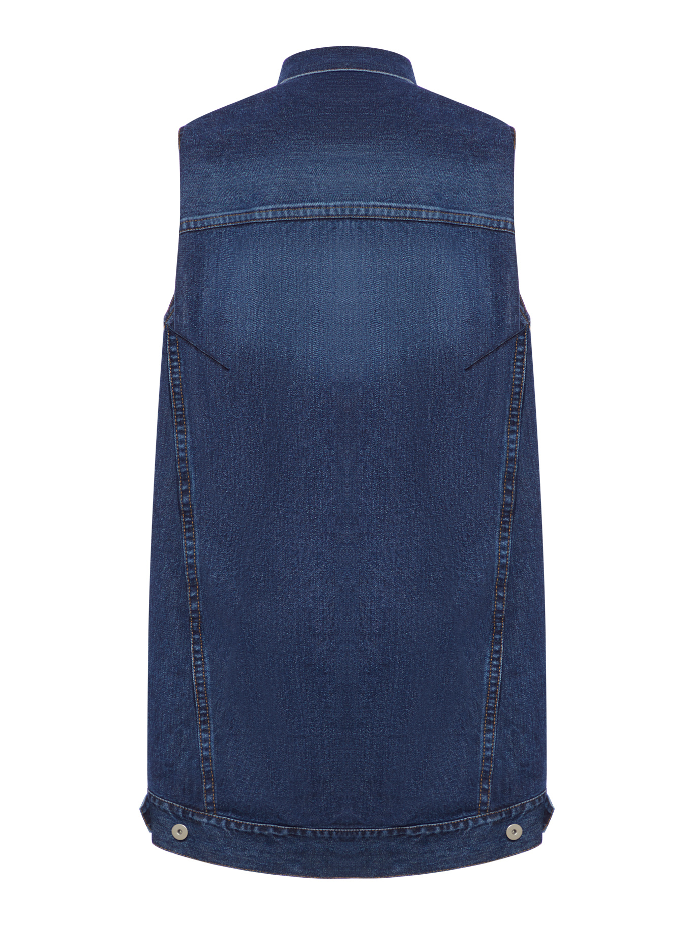 Sacai Oversized Denim Vest For In Blue