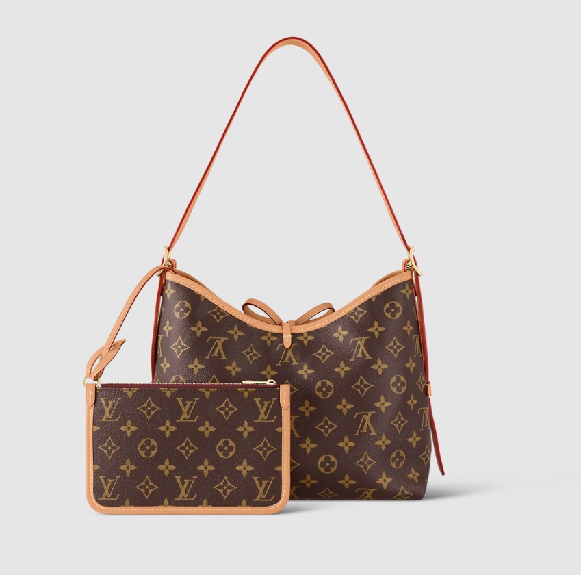 Pre-owned Louis Vuitton Small Carryall Shoulder Backpack In Brown