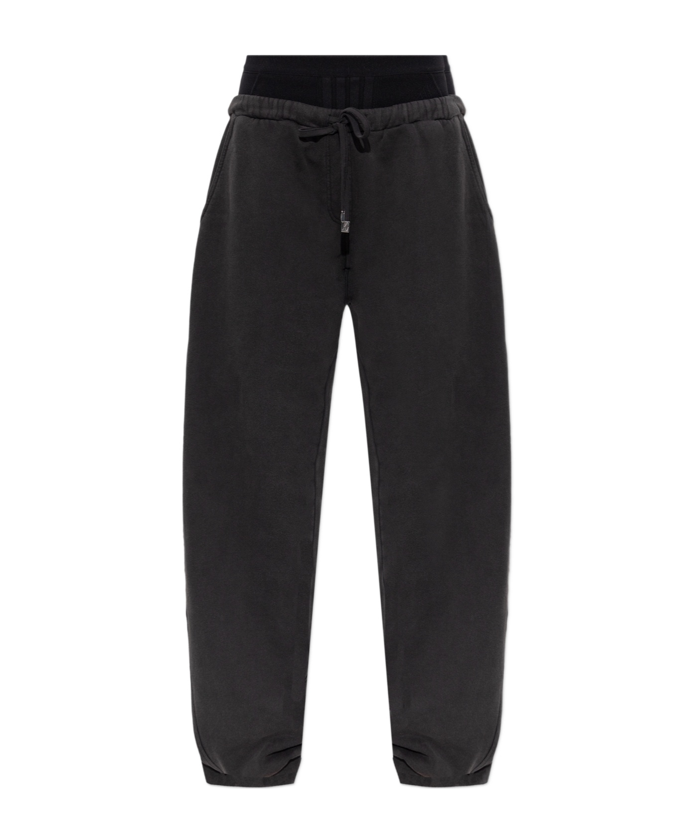 Attico Drawstring Track Pants In Black