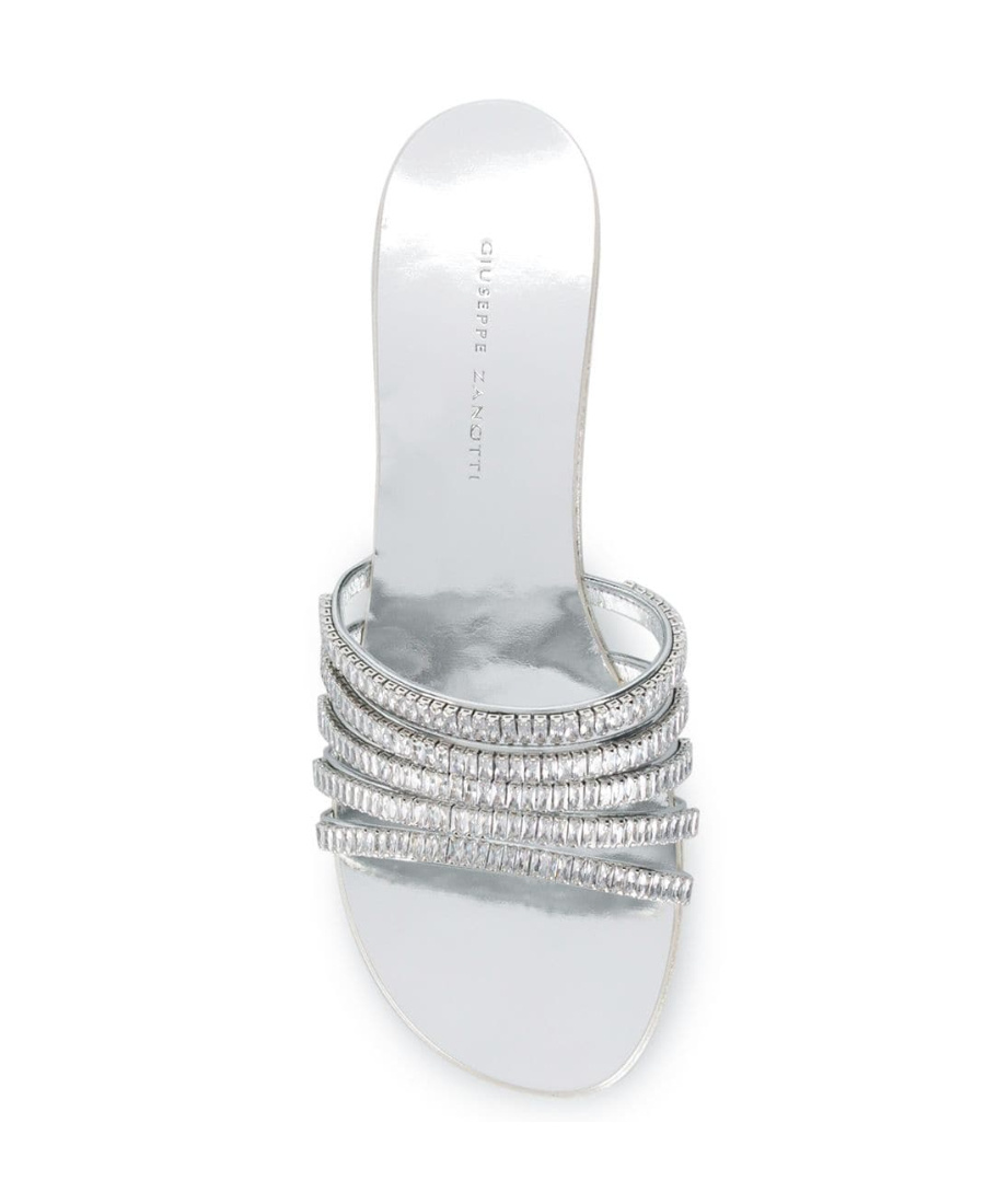 Giuseppe Zanotti Heeled Sandals With Ornament In White