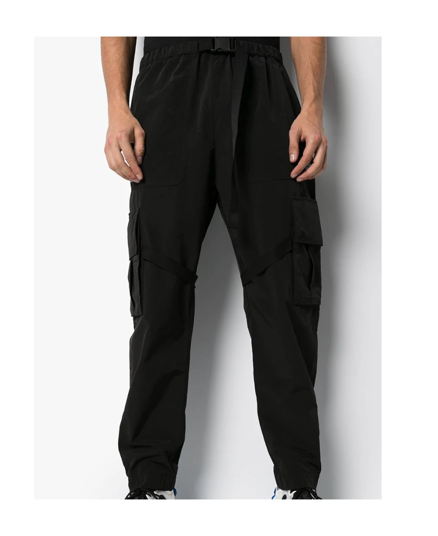 Off-white Straight-leg Cargo Trousers In Black