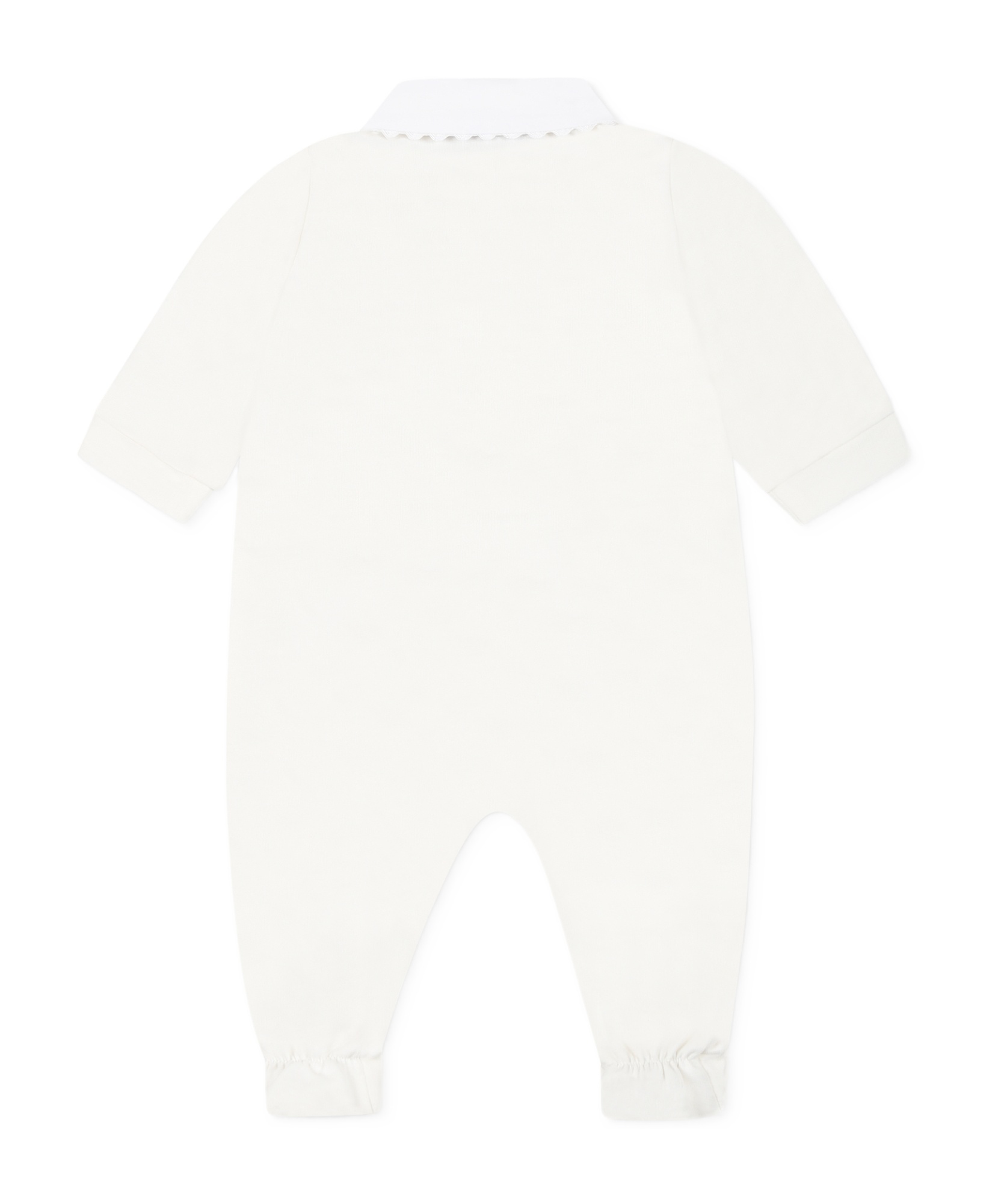 Shop Moschino Kids Teddy Bear Long-sleeved Pajamas In White