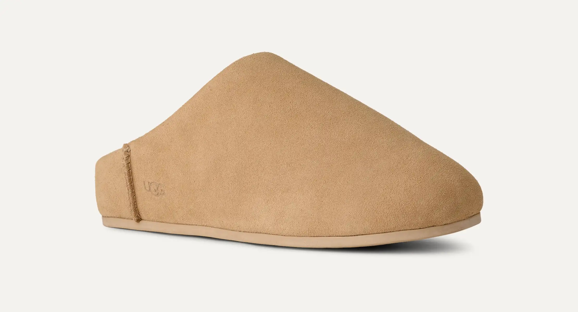 Ugg Chestnut Brown Suede Leather Elea Slip-on Slippers