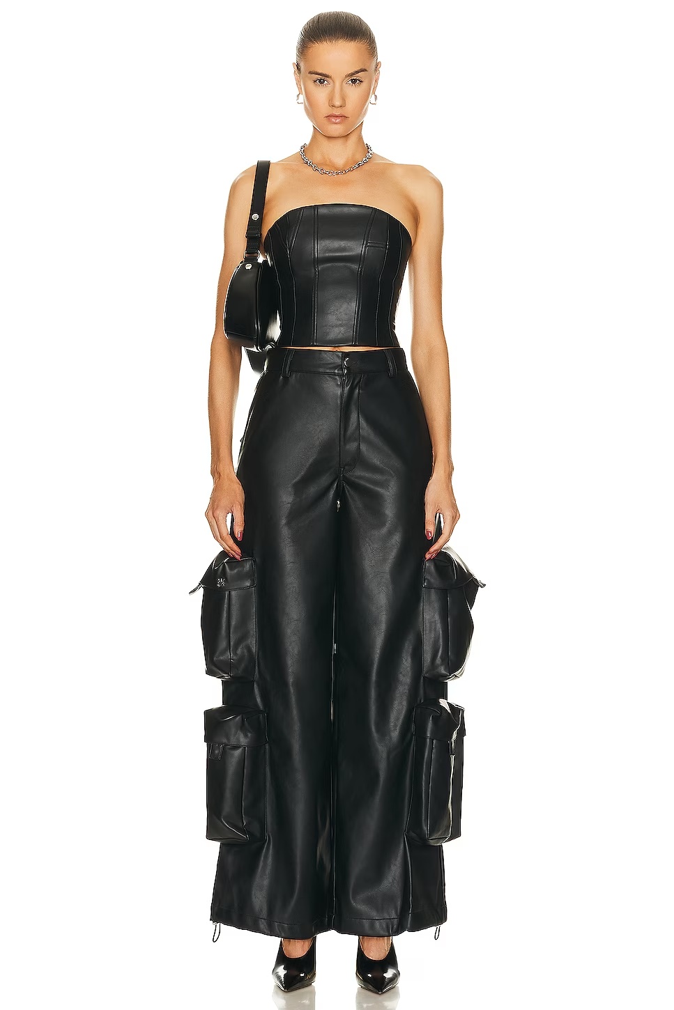 Amiri Zip-open Tube Top In Black