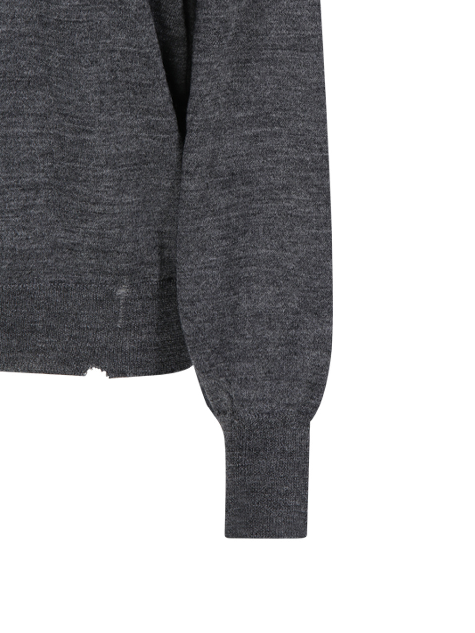 Maison Margiela Bat-print Wool Jumper In Gray