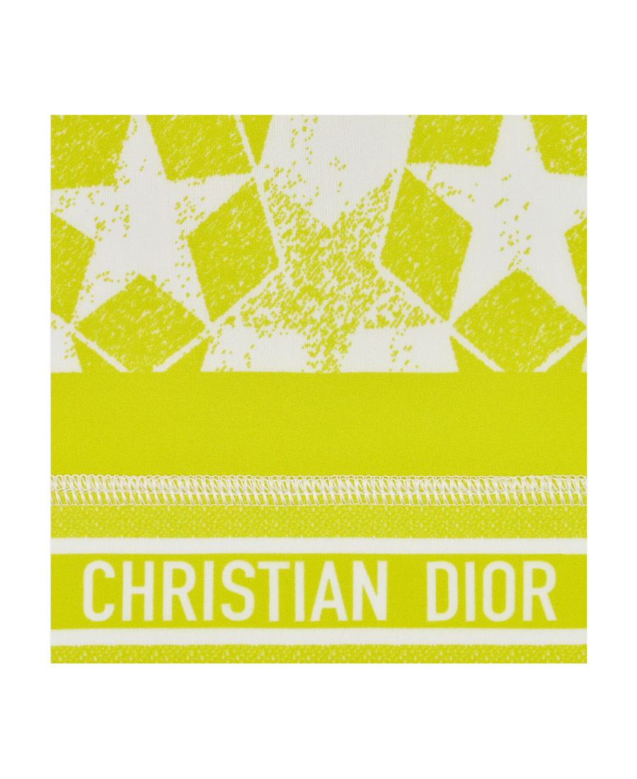 Dior Small High-necked Plain Knitted Vest In Yellow