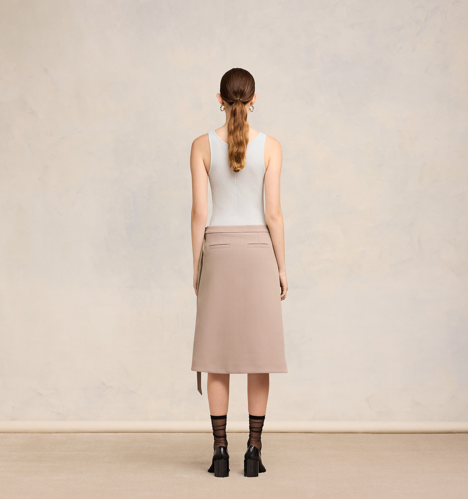Ami Alexandre Mattiussi Button-front Cotton-rib Tank Top In White