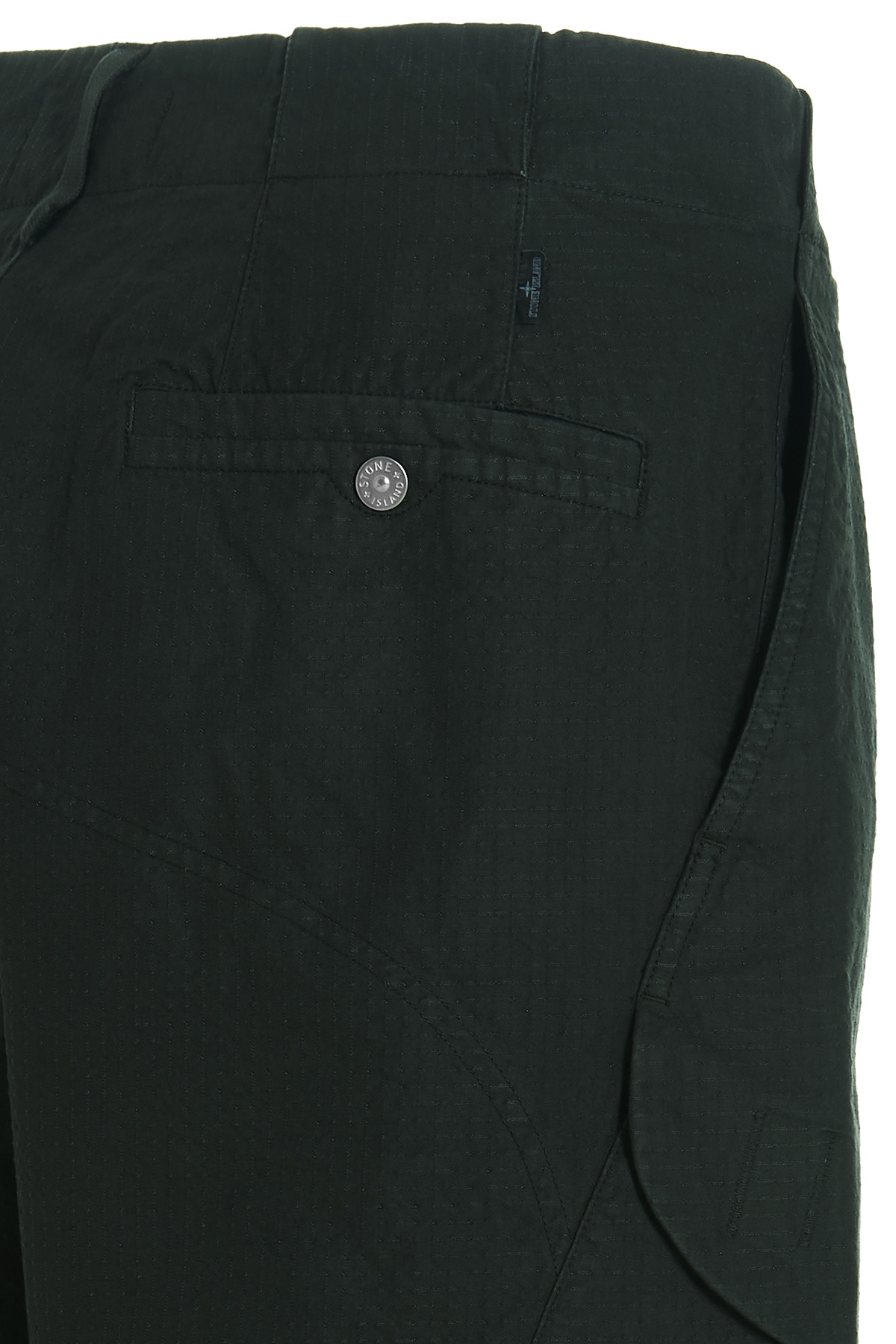Stone Island Tapered Cargo Trousers In Gray