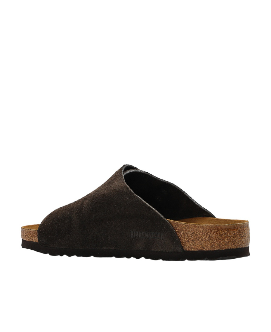 Birkenstock Logo Slippers In Black