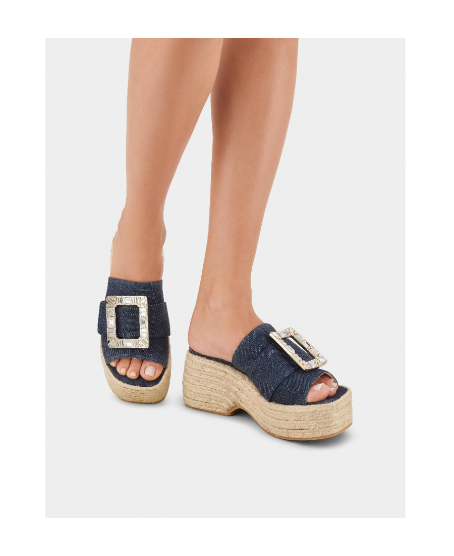 Roger Vivier Thick Sole Slippers In Multicolor