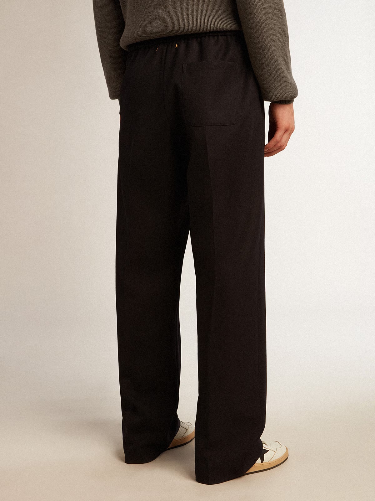 Golden Goose Elastic Waist Jogging Pants In Black