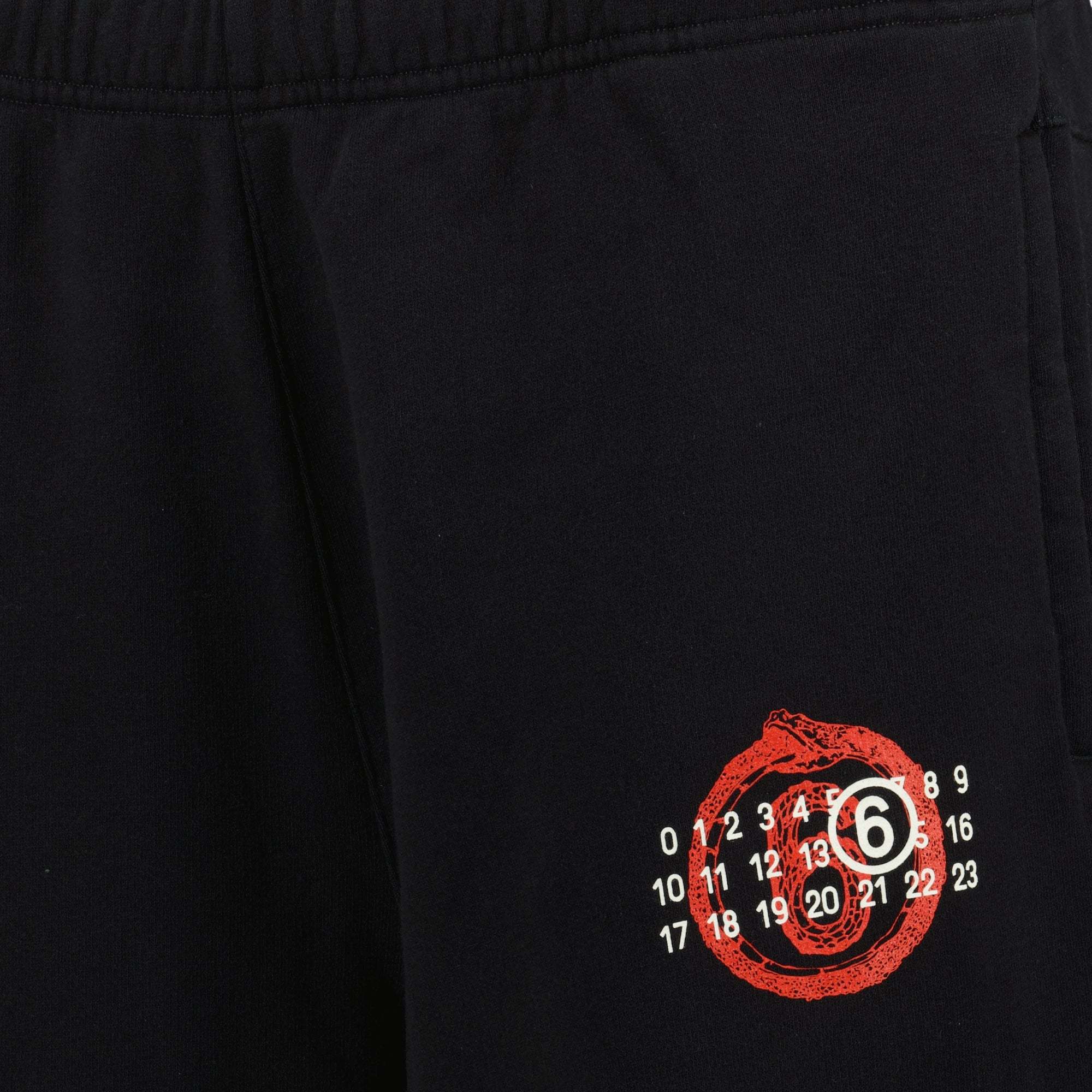 Mm6 Maison Margiela Elastic Waist Sweatpants In Black