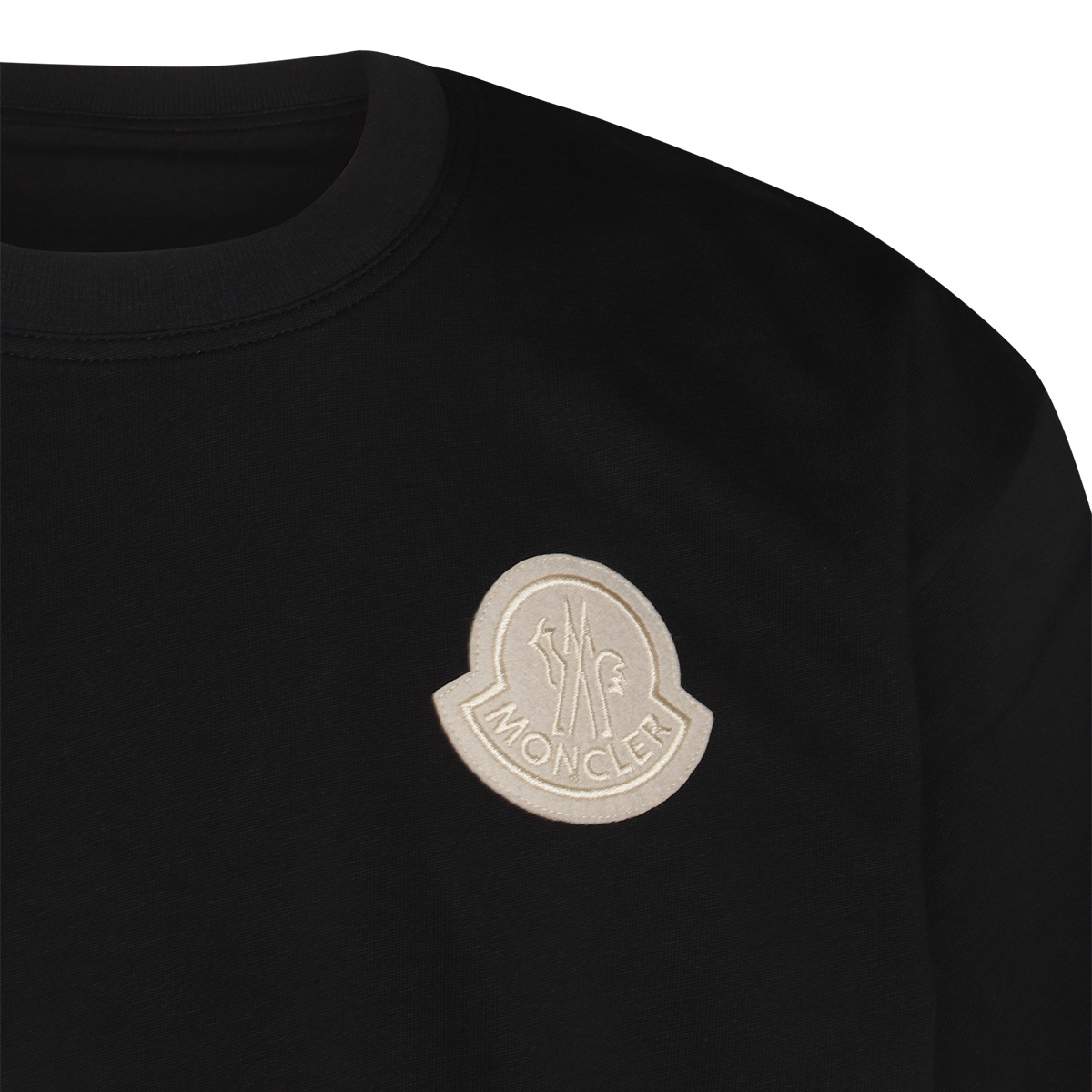 Moncler Short-sleeved T-shirt In Black