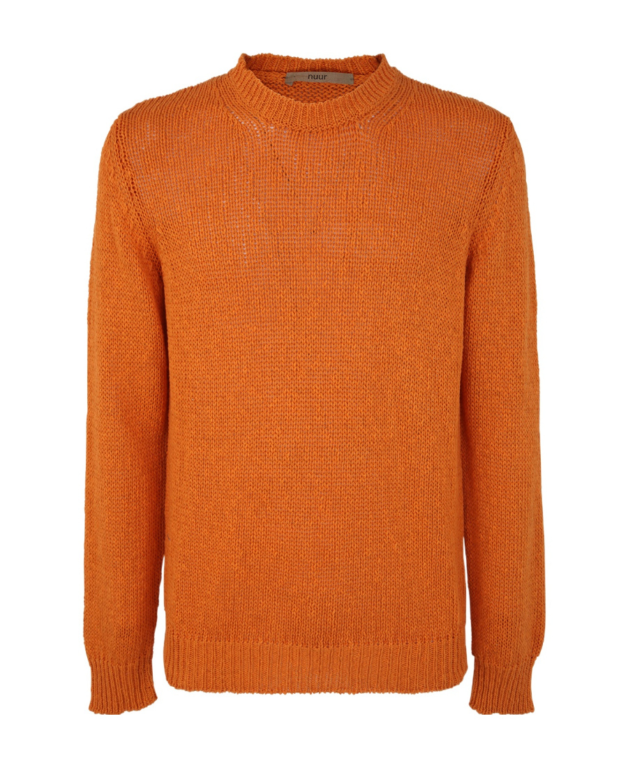 Nuur Regular Fit Round Neck Pullover In Orange