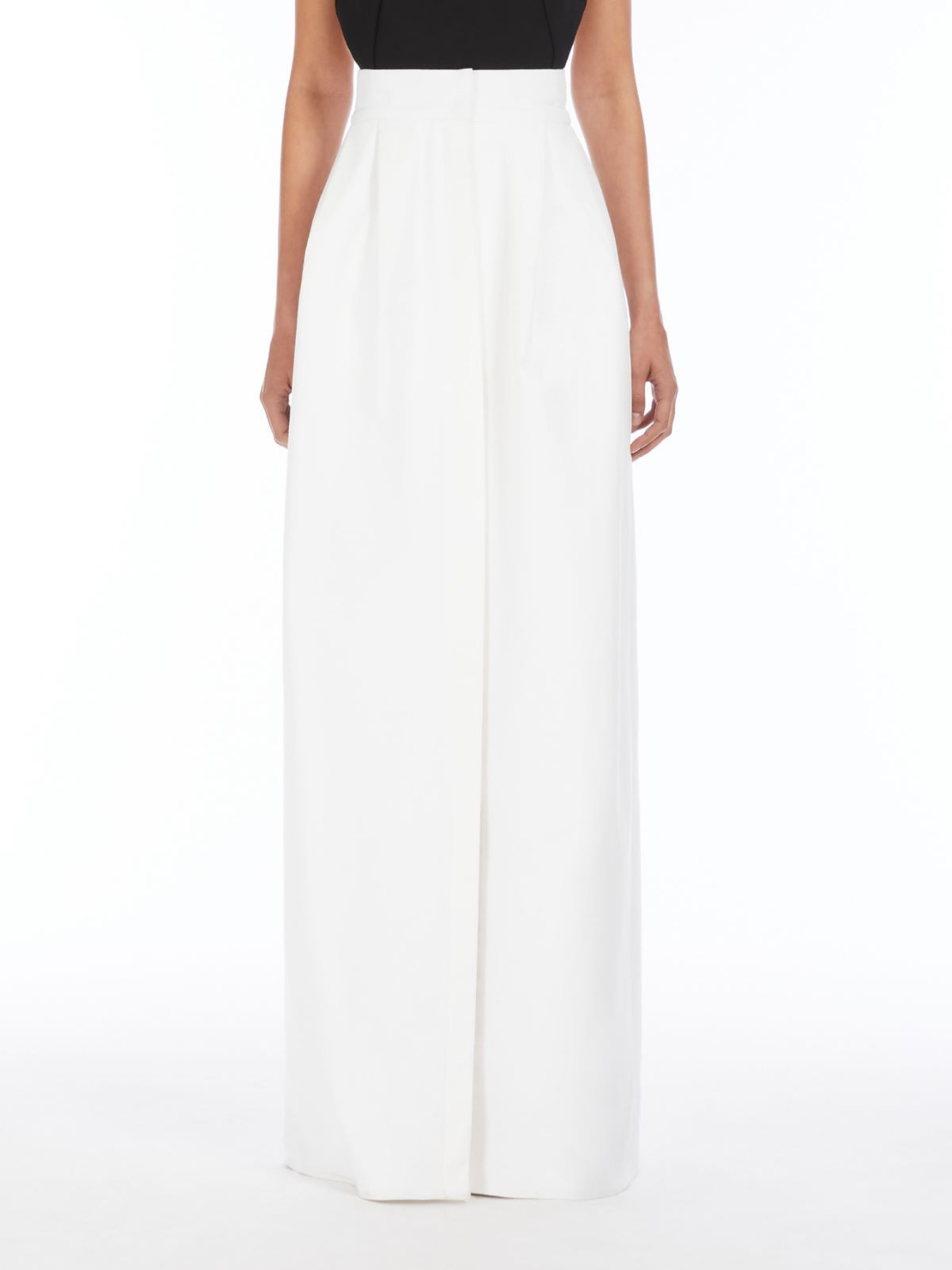 Max Mara Slit Skirt In White