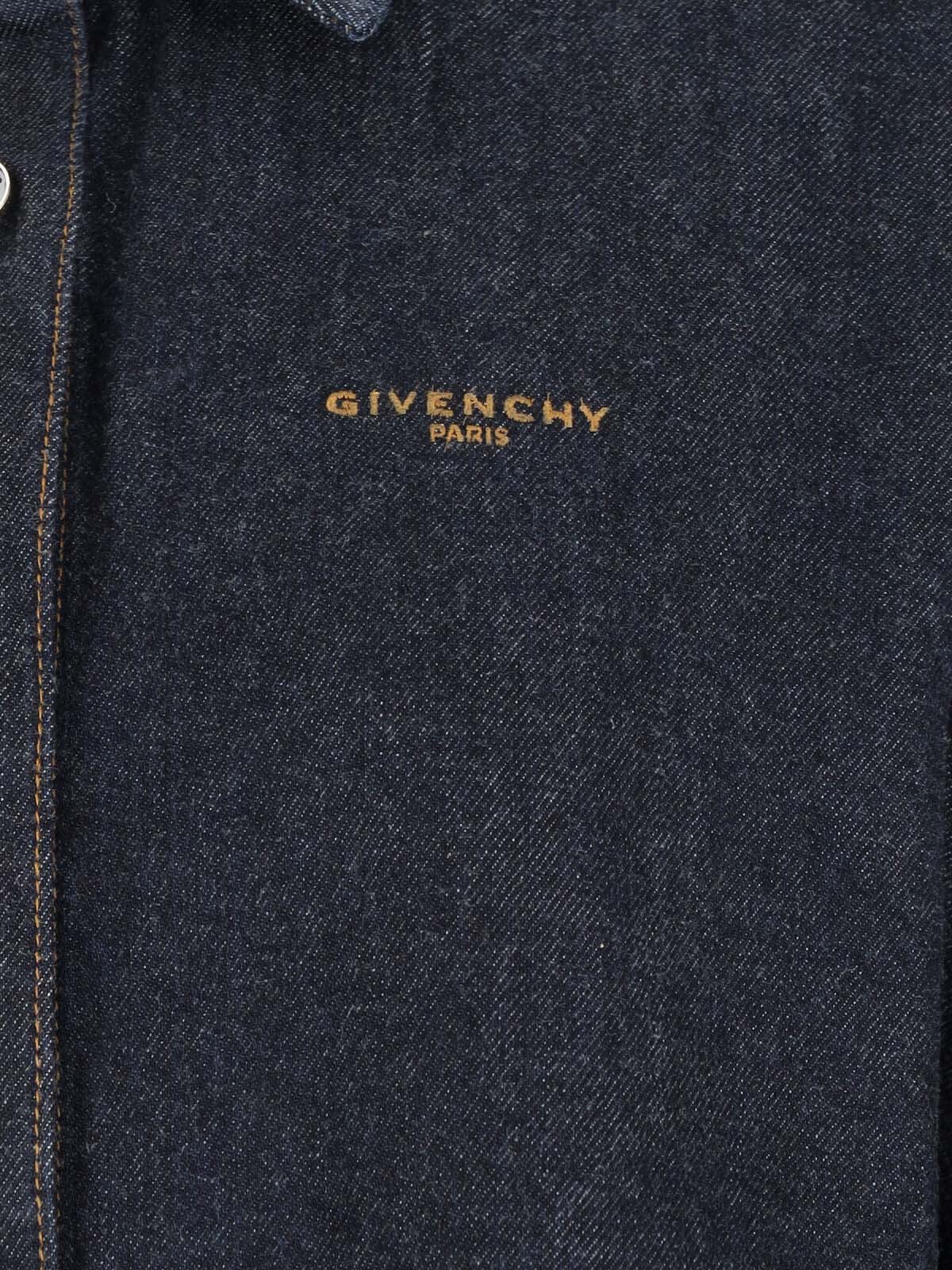 Givenchy Shirt In Denim With Embroidery