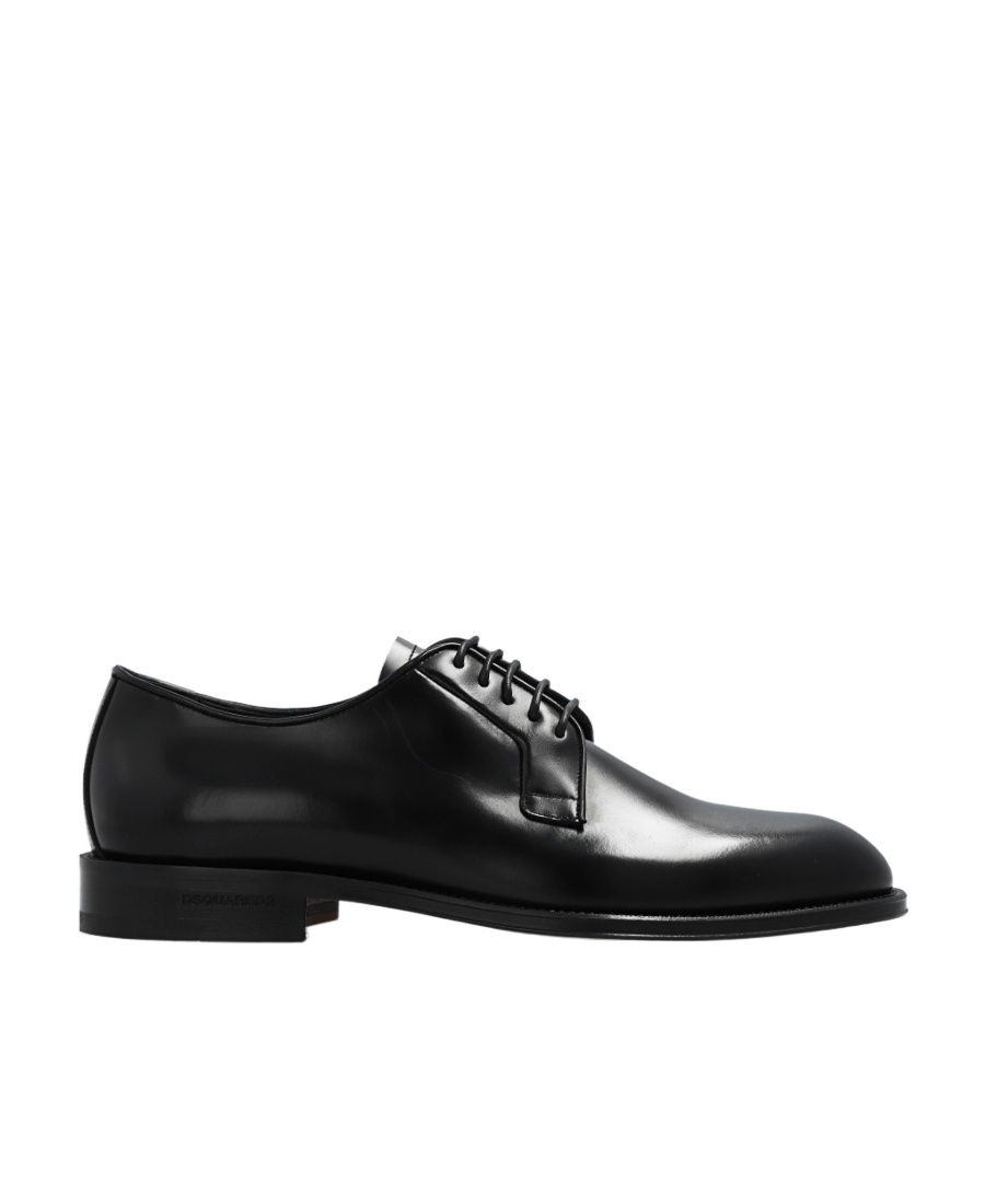 Dsquared2 Derby Shoes In Leather In Black