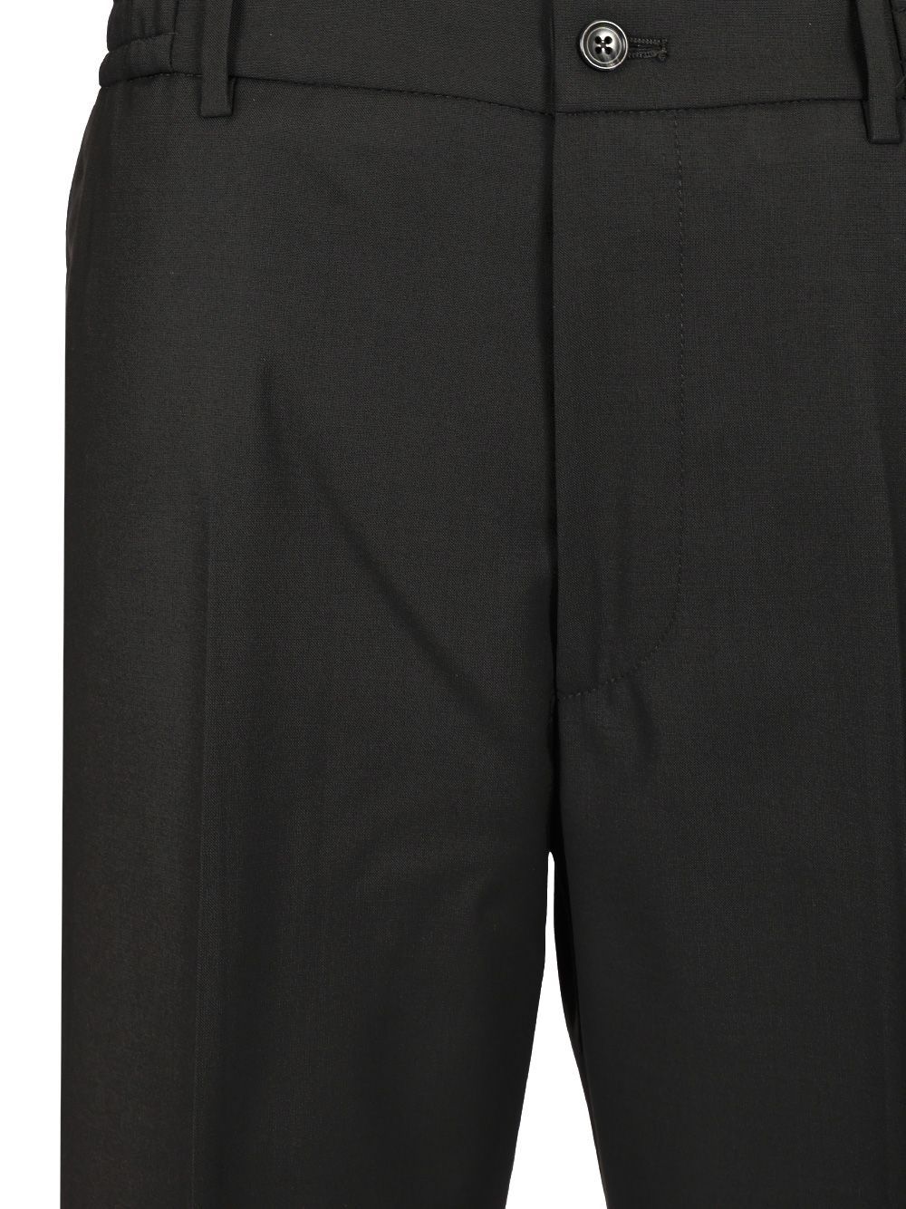 Tagliatore Garcon Con Elastico Tela Trousers Black In Black