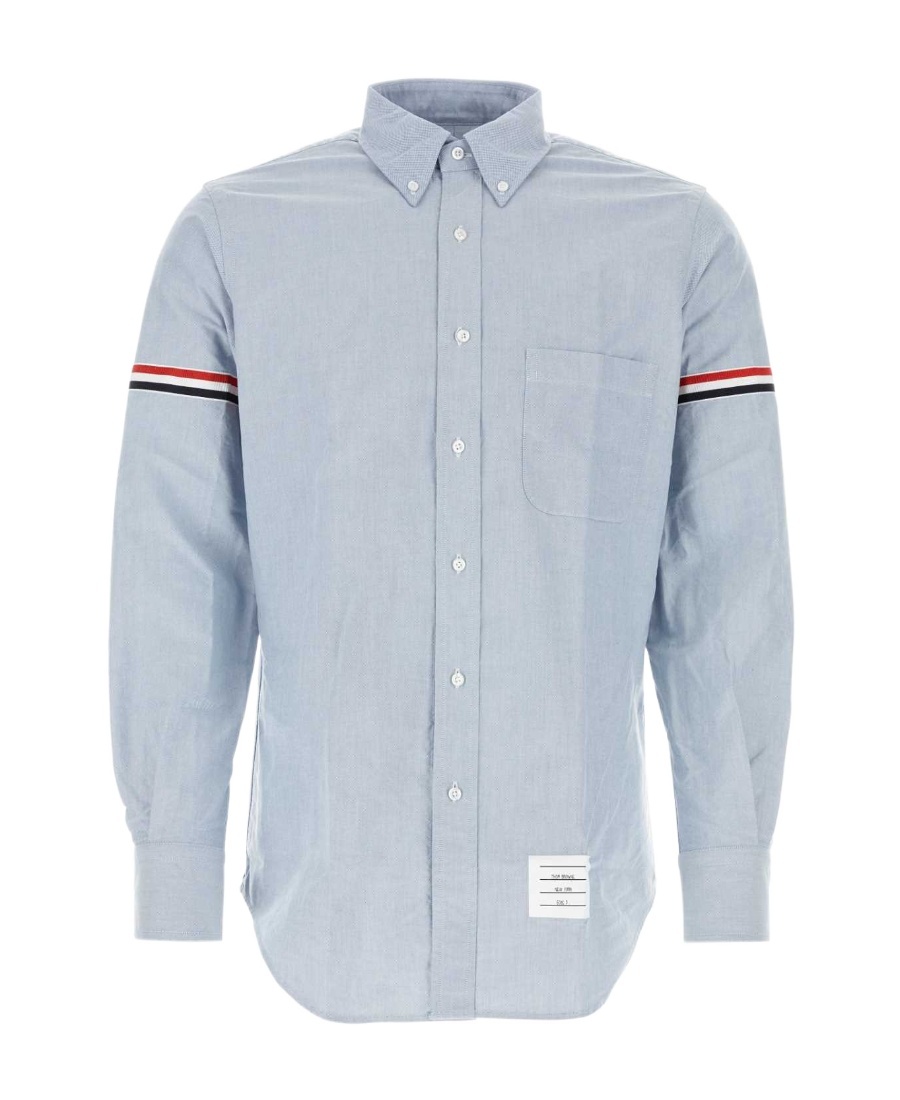Thom Browne Shirt Striped Collar Button-down In Blue