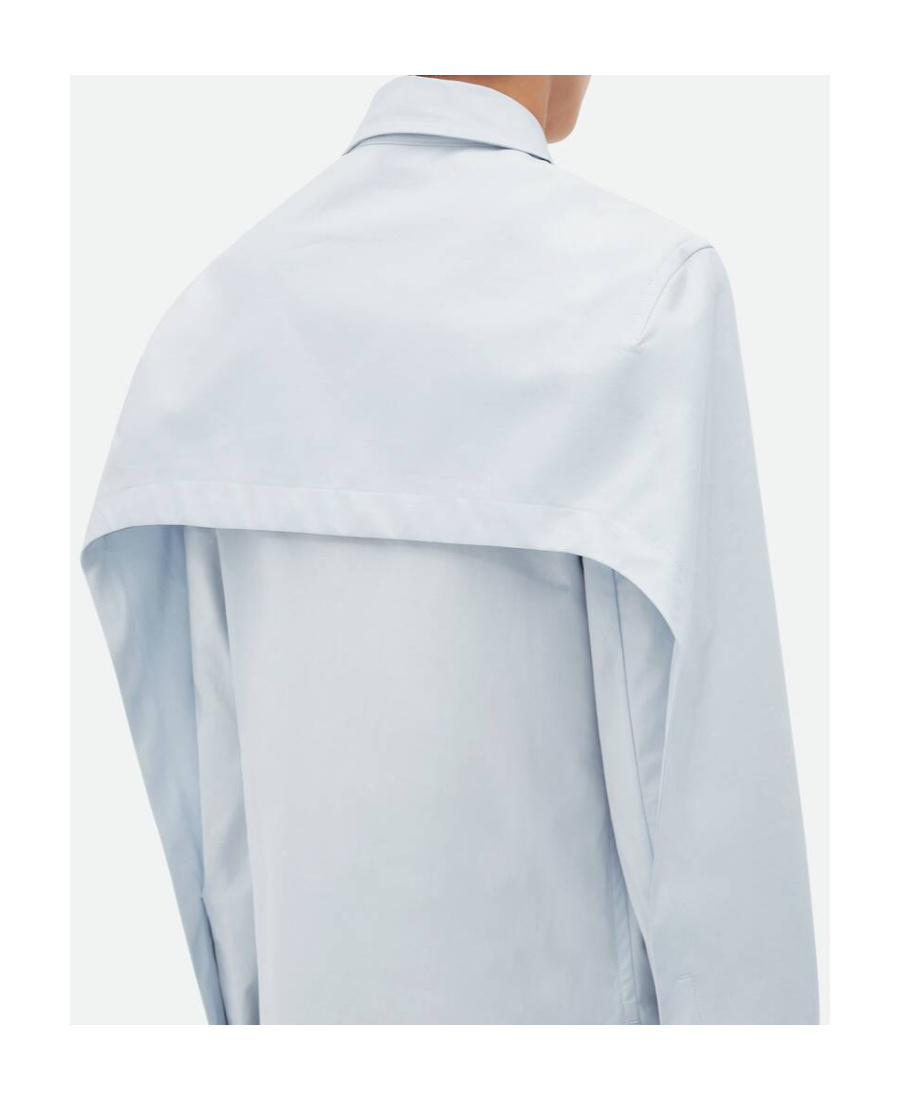 Bottega Veneta Weatherproof Long-sleeved Shirt In White