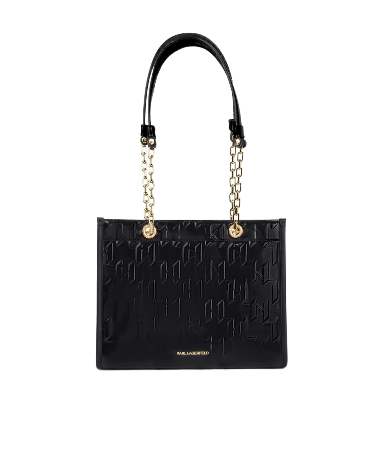 Karl Lagerfeld Black K Skuare Medium Tote In Black