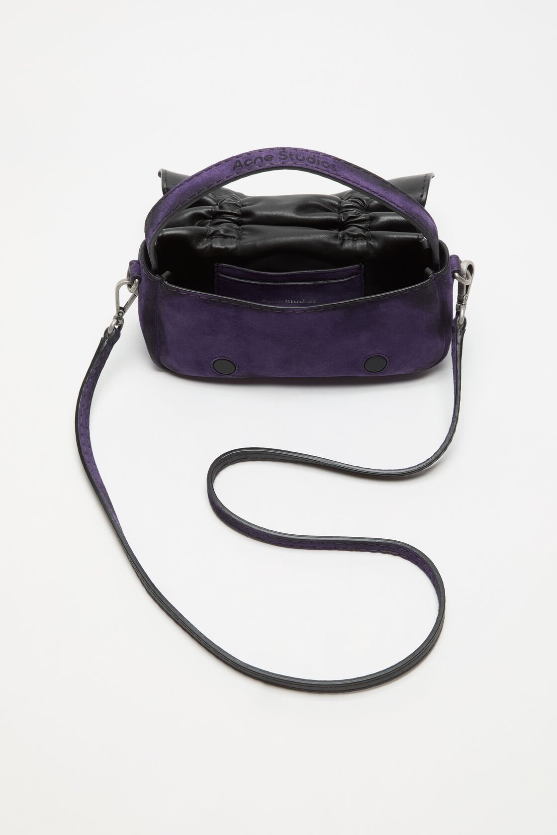 Acne Studios Multi-pocket Mini Bag In Purple