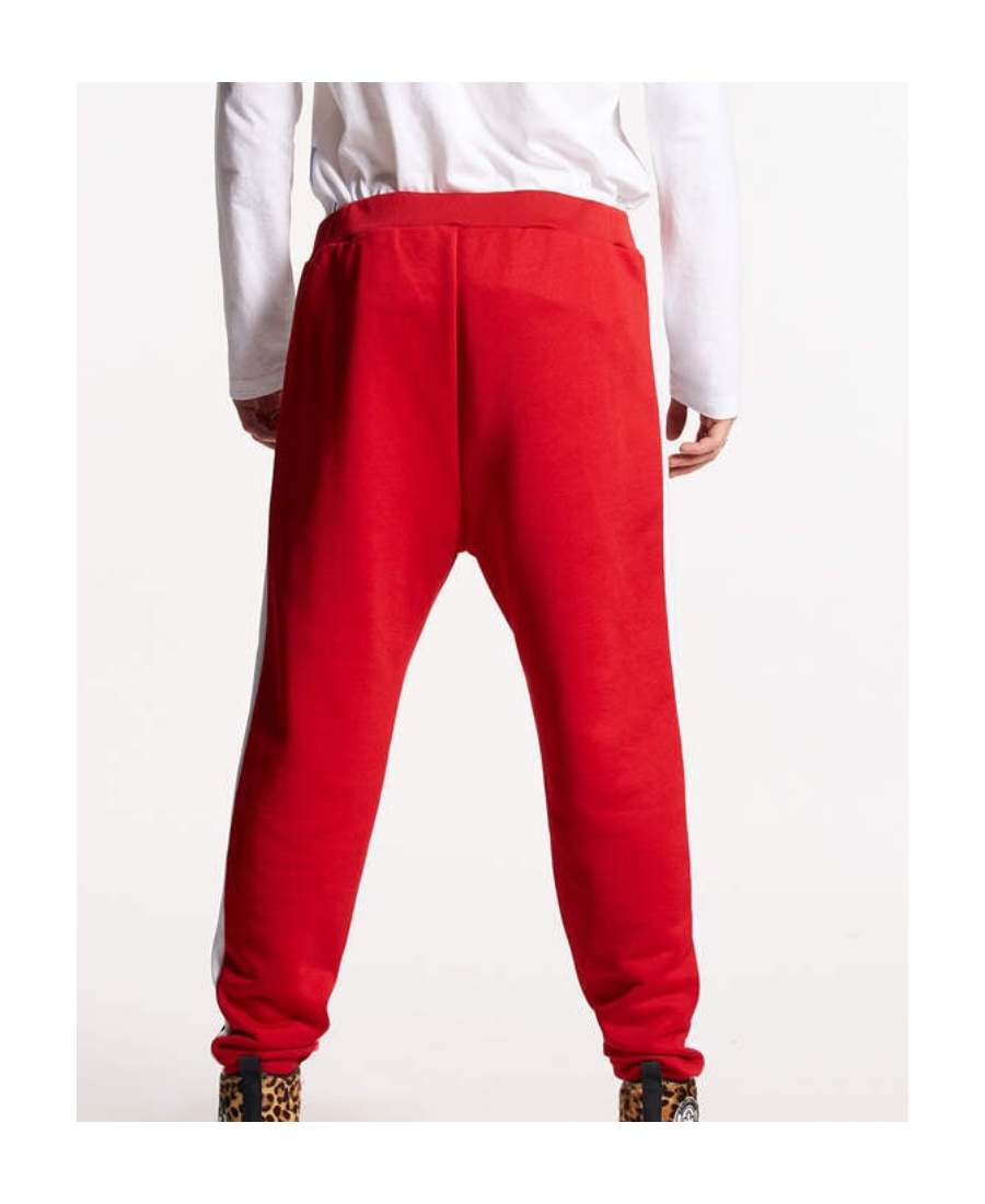 DSQUARED2 STRIPED COTTON-BLEND TRACK PANTS