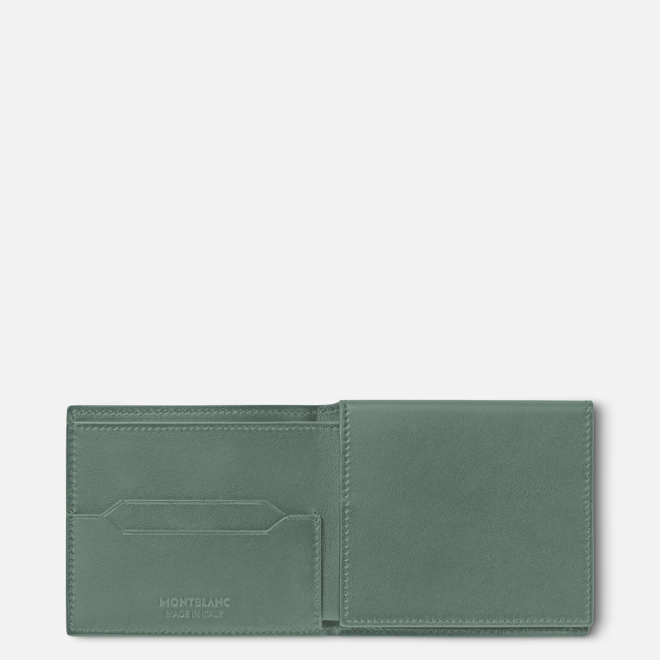 Montblanc Soft Trio Thin Wallet In Green