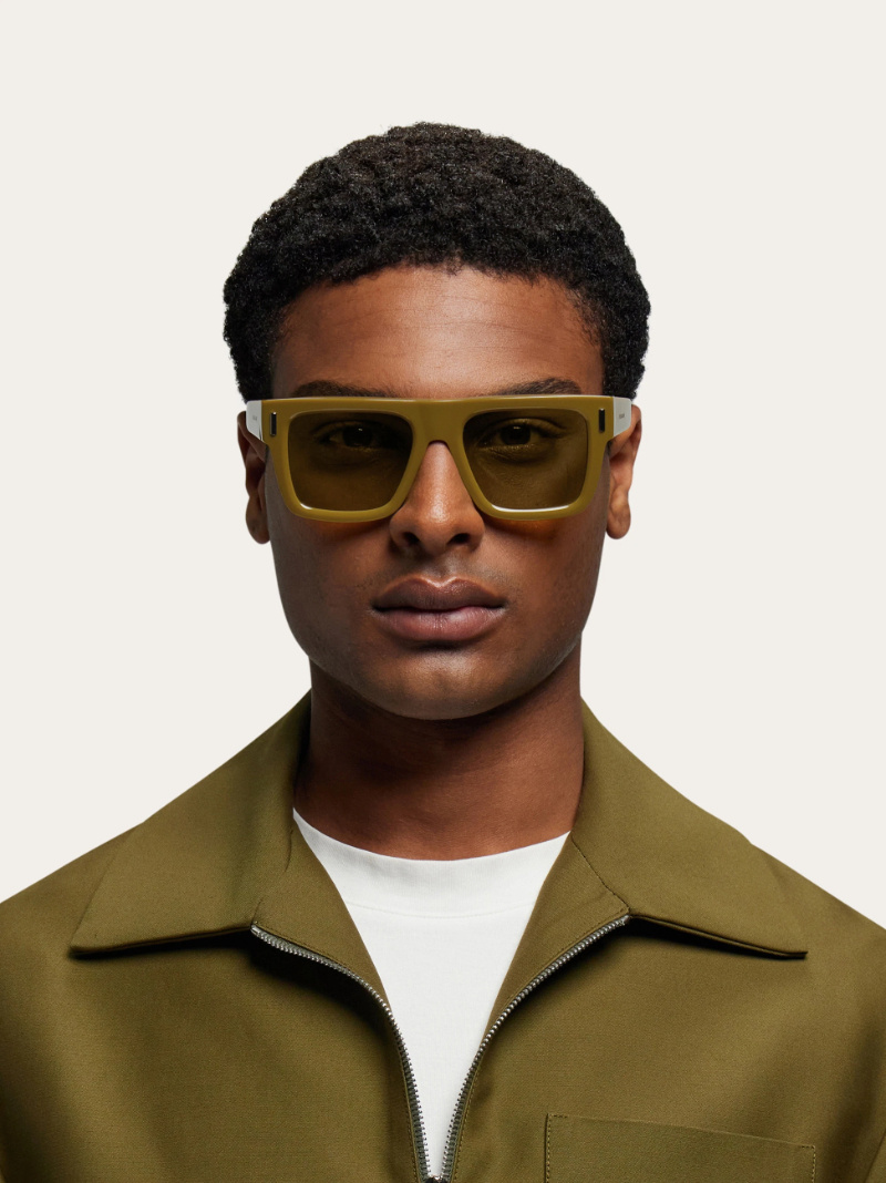 Ferragamo 53mm Square Sunglasses In Brown