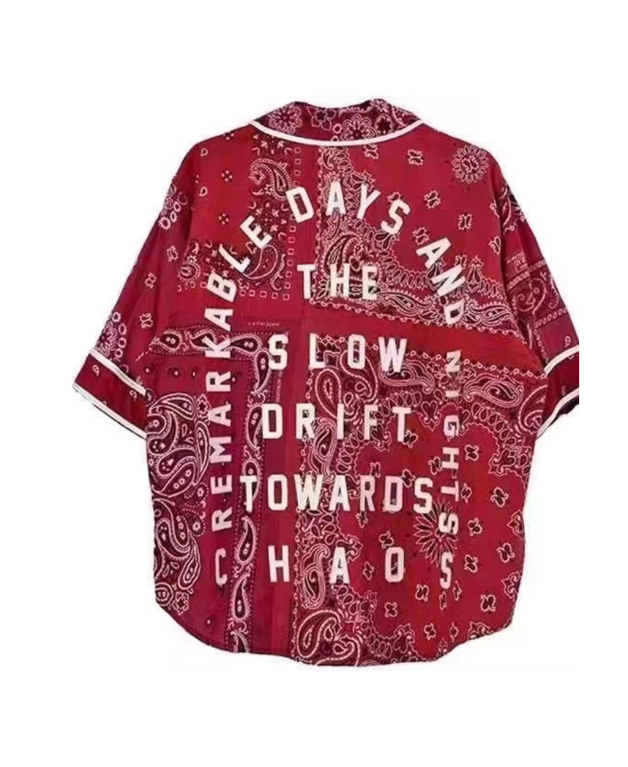 Readymade Bandana-print Cotton Shirt In Red