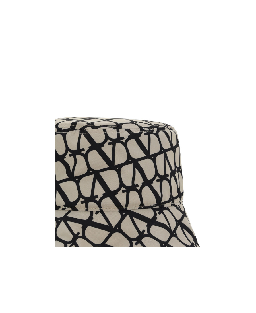 Valentino Bucket Hat | Toile Iconographe | Nylon T In Nude