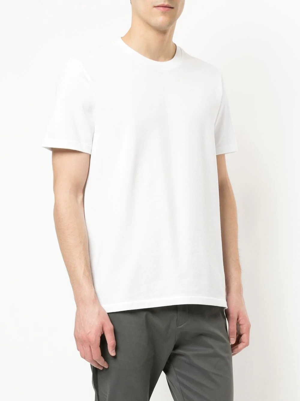 Thom Browne Central Striped T-shirt On The Back In White
