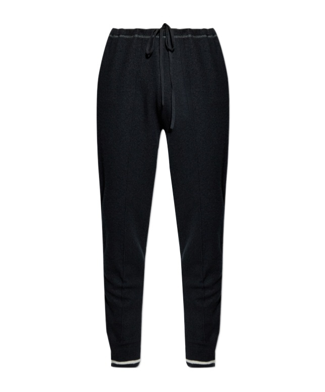 Maison Margiela Wool Trousers With Side Zipper In Black