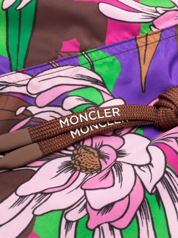Moncler Multicolor Printed Swim Shorts In Multicolor