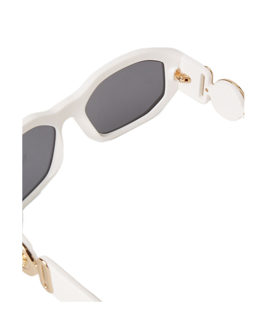 Versace Logo Sunglasses In Gray