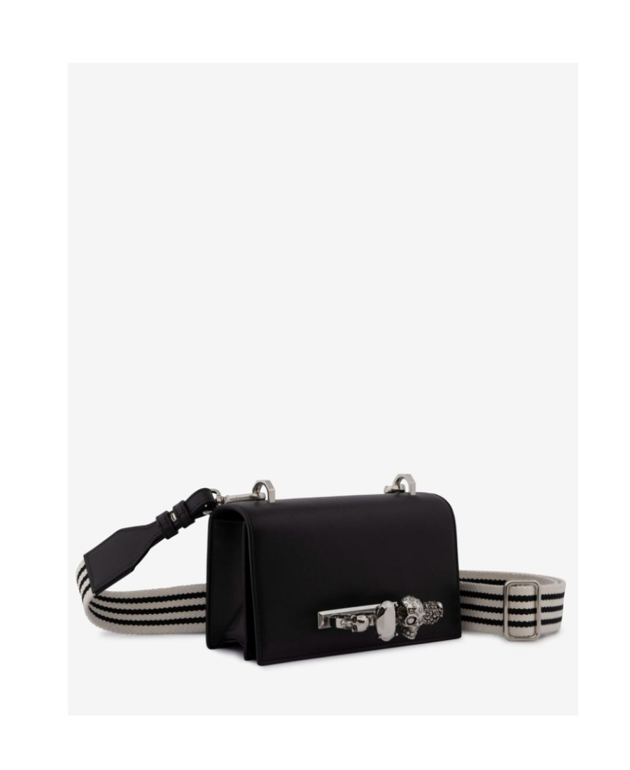 Alexander Mcqueen The Knuckle Leather Satchel In Black