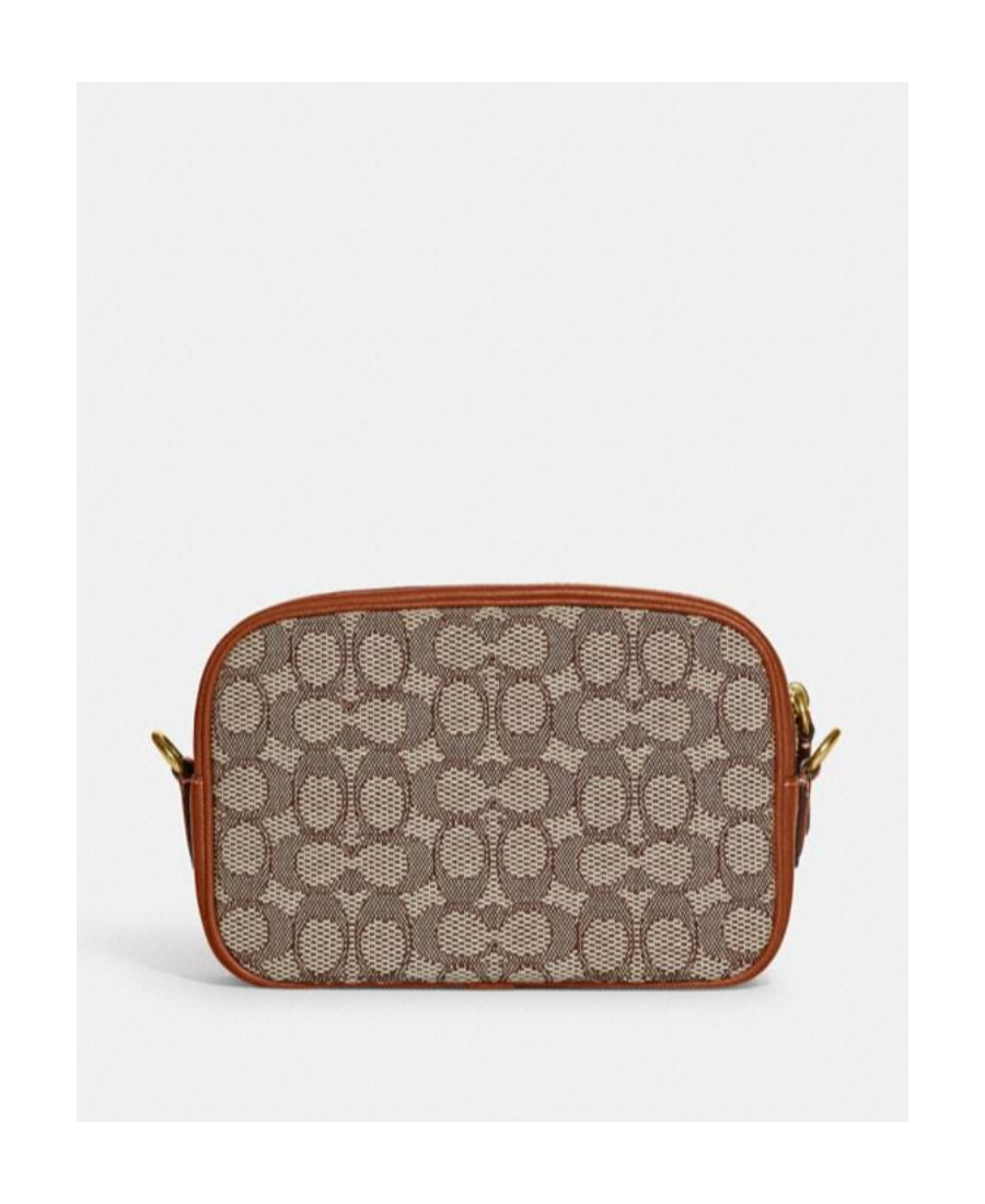 Coach Signature Textile Jacquard Camera Bag In Brown