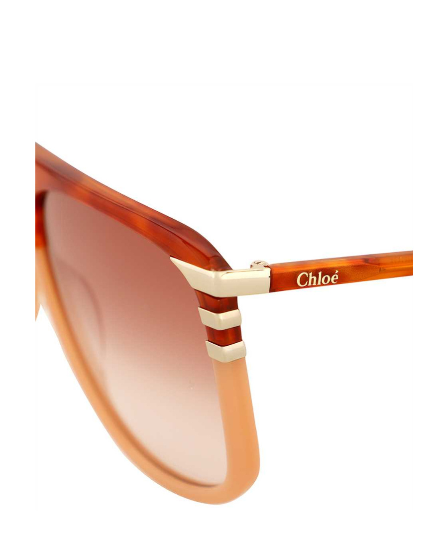 Chloé West Square Tinted Sunglasses In Pink