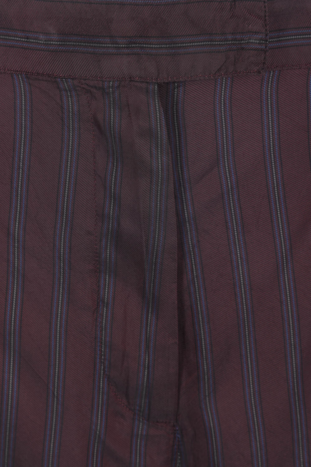 Dries Van Noten High-waisted Wide Leg Trousers With Vertical Stripes In Purple