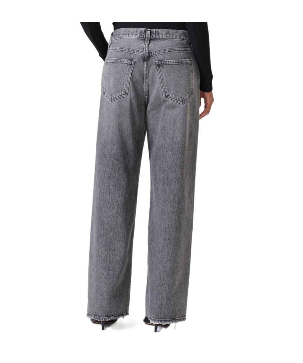 Agolde Low-rise Jeans In Gray
