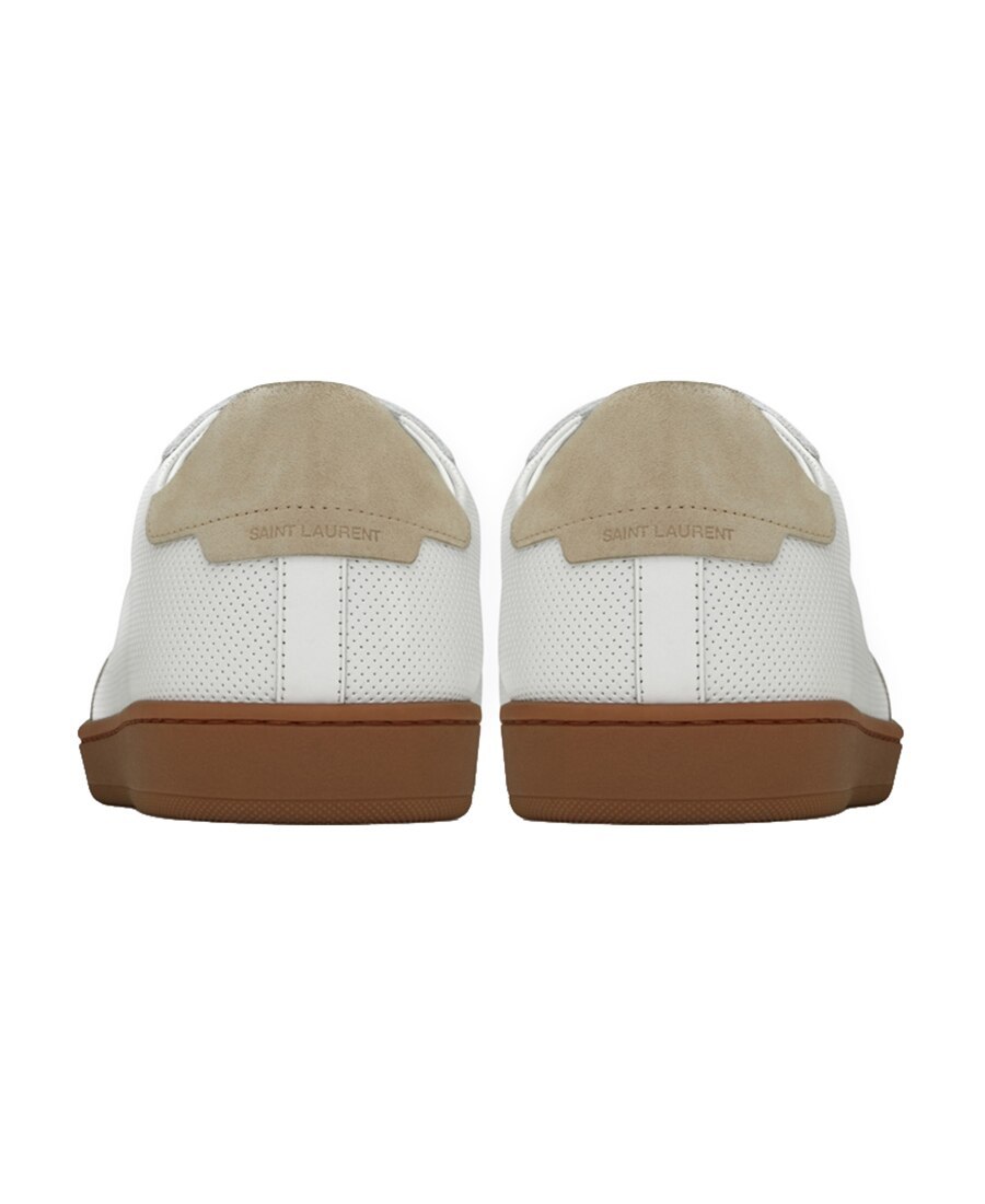 Saint Laurent Venice Low-top Sneakers In White