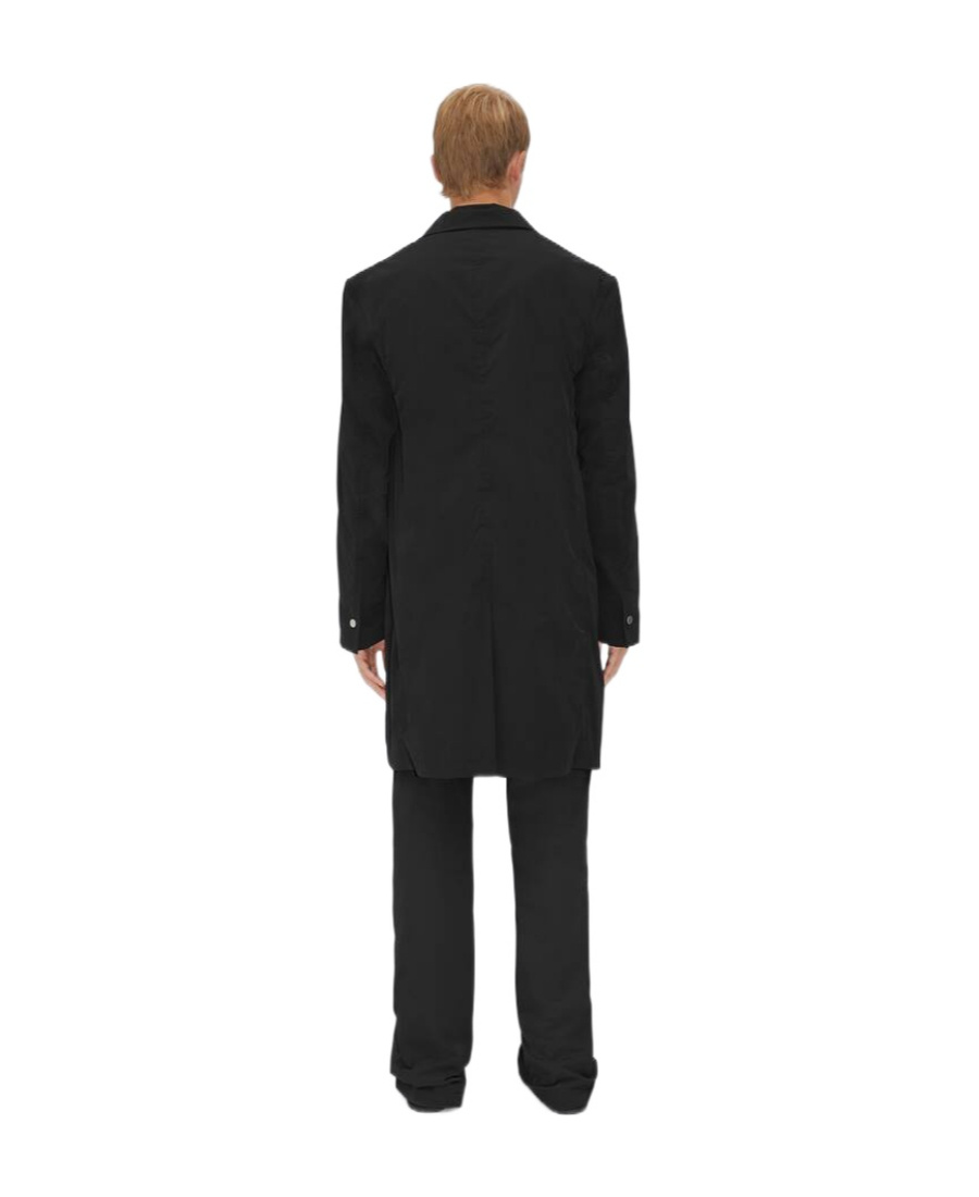 Bottega Veneta Elastic Nylon Jacket With Washing Effect In Black