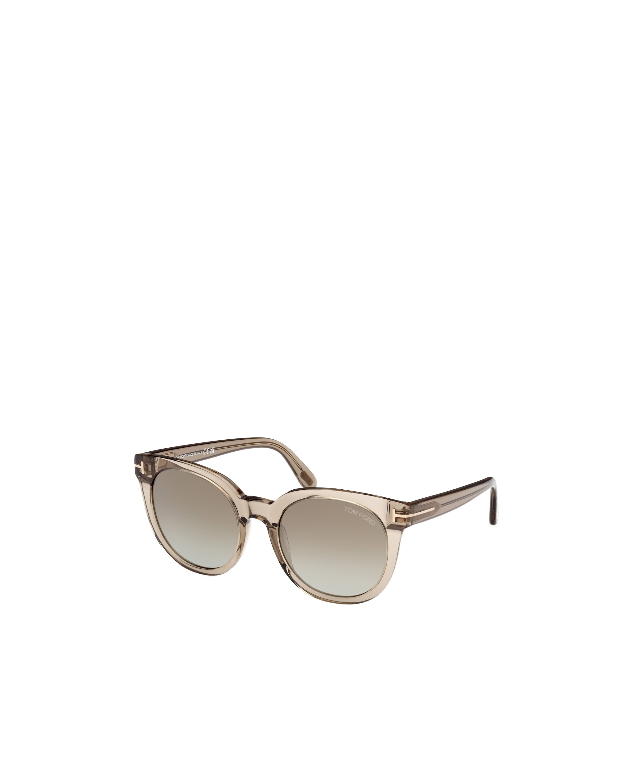 Tom Ford Round Sunglasses In Nude