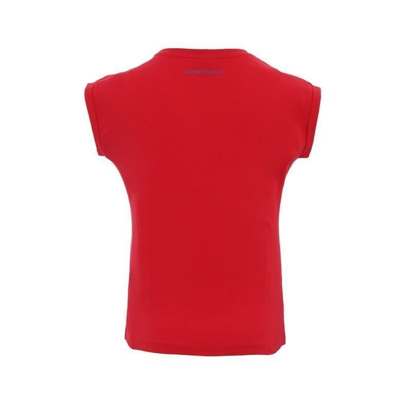 EMPORIO ARMANI LOGO ARC PRINTED T-SHIRT WITH ROUND NECK 