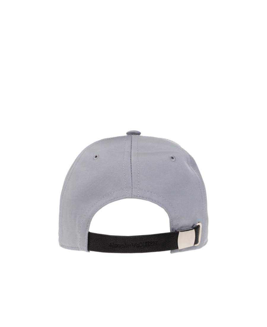 Alexander Mcqueen Logo Printed Baseball Cap In Gray