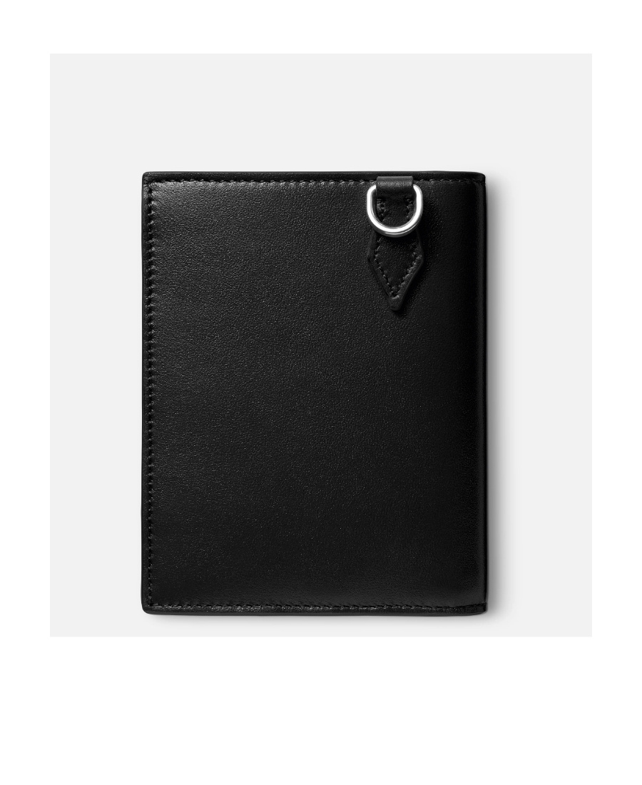 Montblanc Bi-fold Leather Wallet In Black