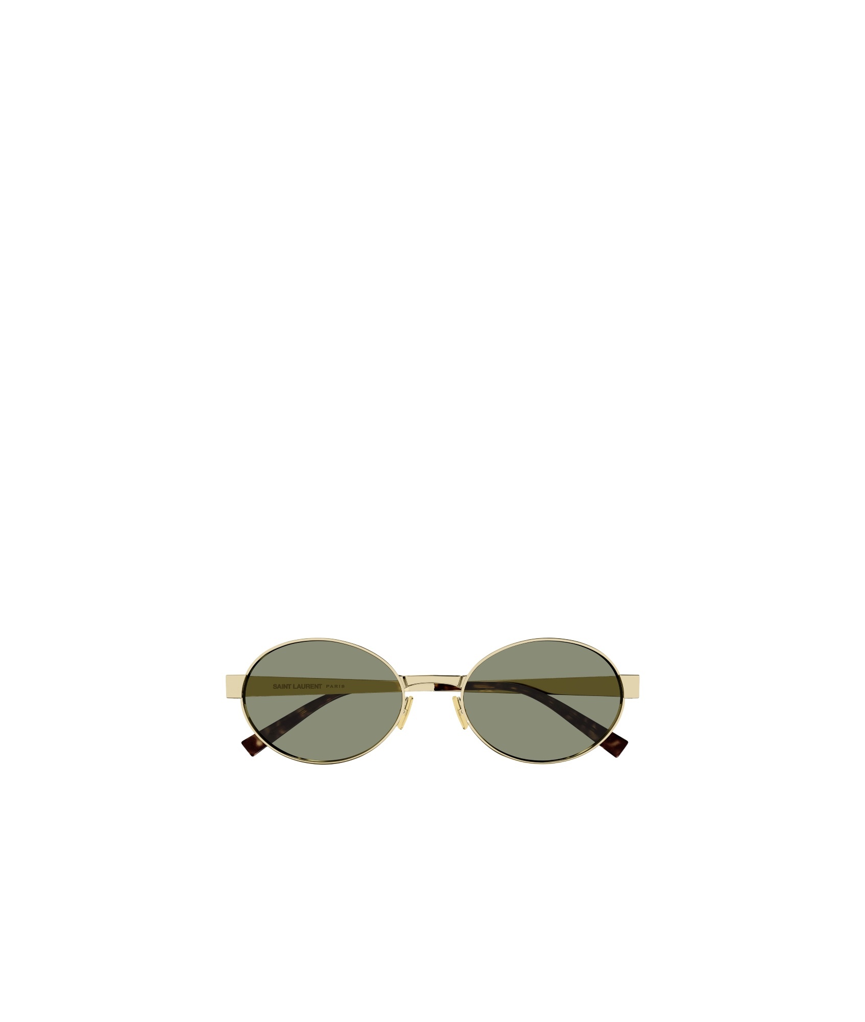 Saint Laurent 692 Oval-frame Sunglasses In Gray