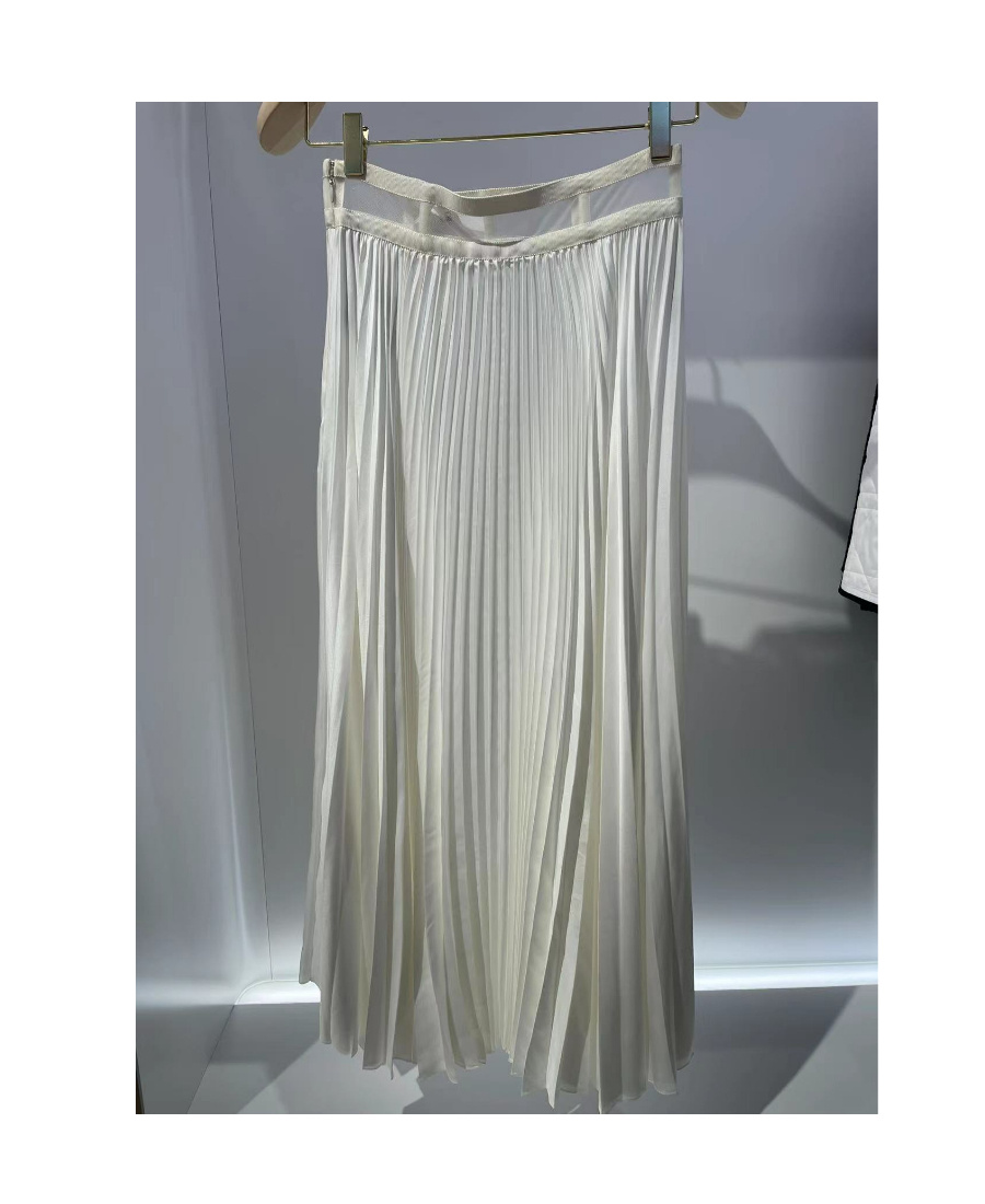 DIOR CHRISTIAN DIOR PLEATED HIGH WAIST MIDI SKIRT 