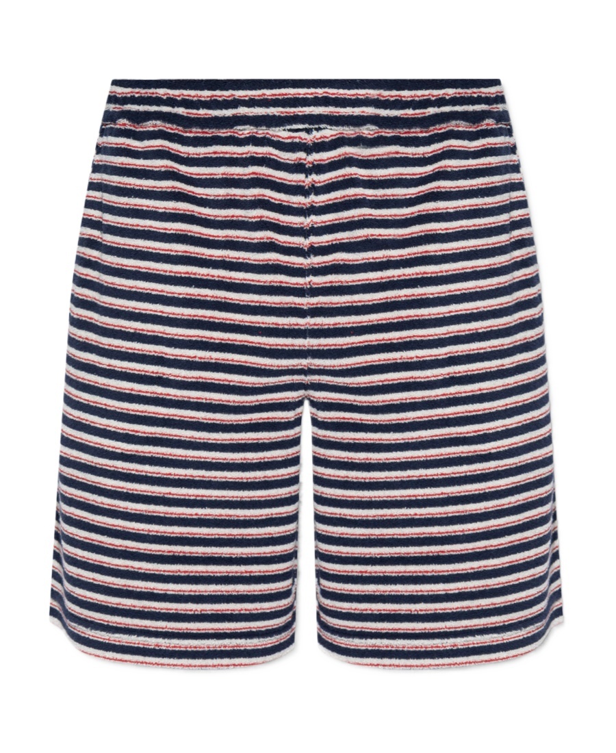 Marni Stripe-print Slip-on Shorts In Black